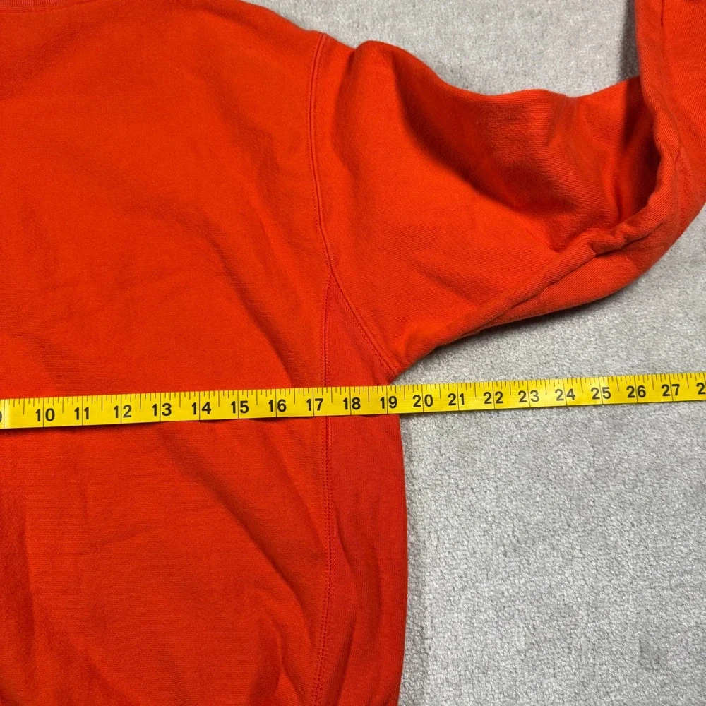 Champion Sweatshirt Mens Small Orange Reverse Weave GF569 MXK Pullover Crewneck